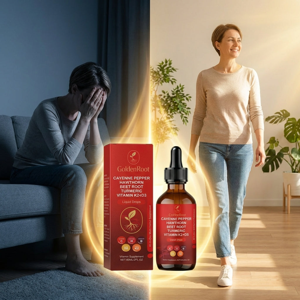 Cayenne Pepper Drops with Hawthorn Berry, Beetroot, Turmeric, and Vitamins D3 & K2