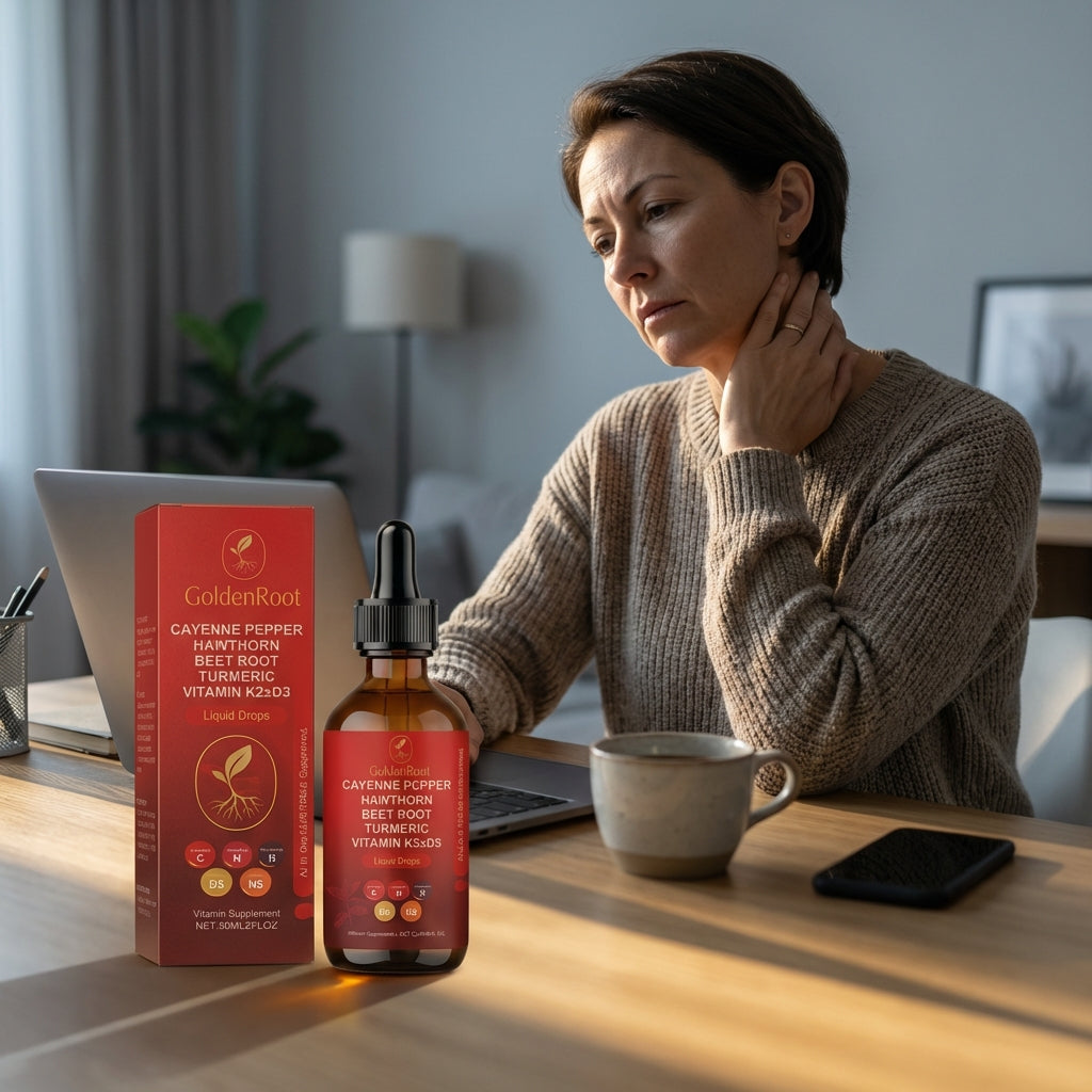 Cayenne Pepper Drops with Hawthorn Berry, Beetroot, Turmeric, and Vitamins D3 & K2