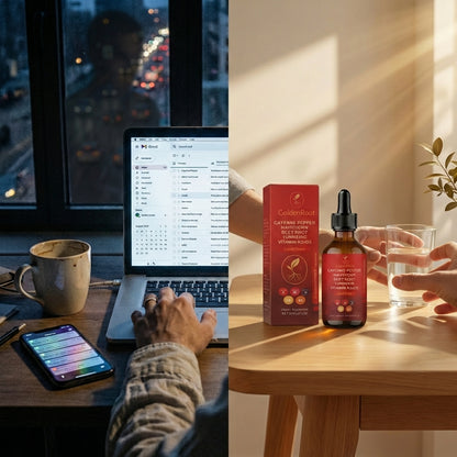 Cayenne Pepper Drops with Hawthorn Berry, Beetroot, Turmeric, and Vitamins D3 & K2